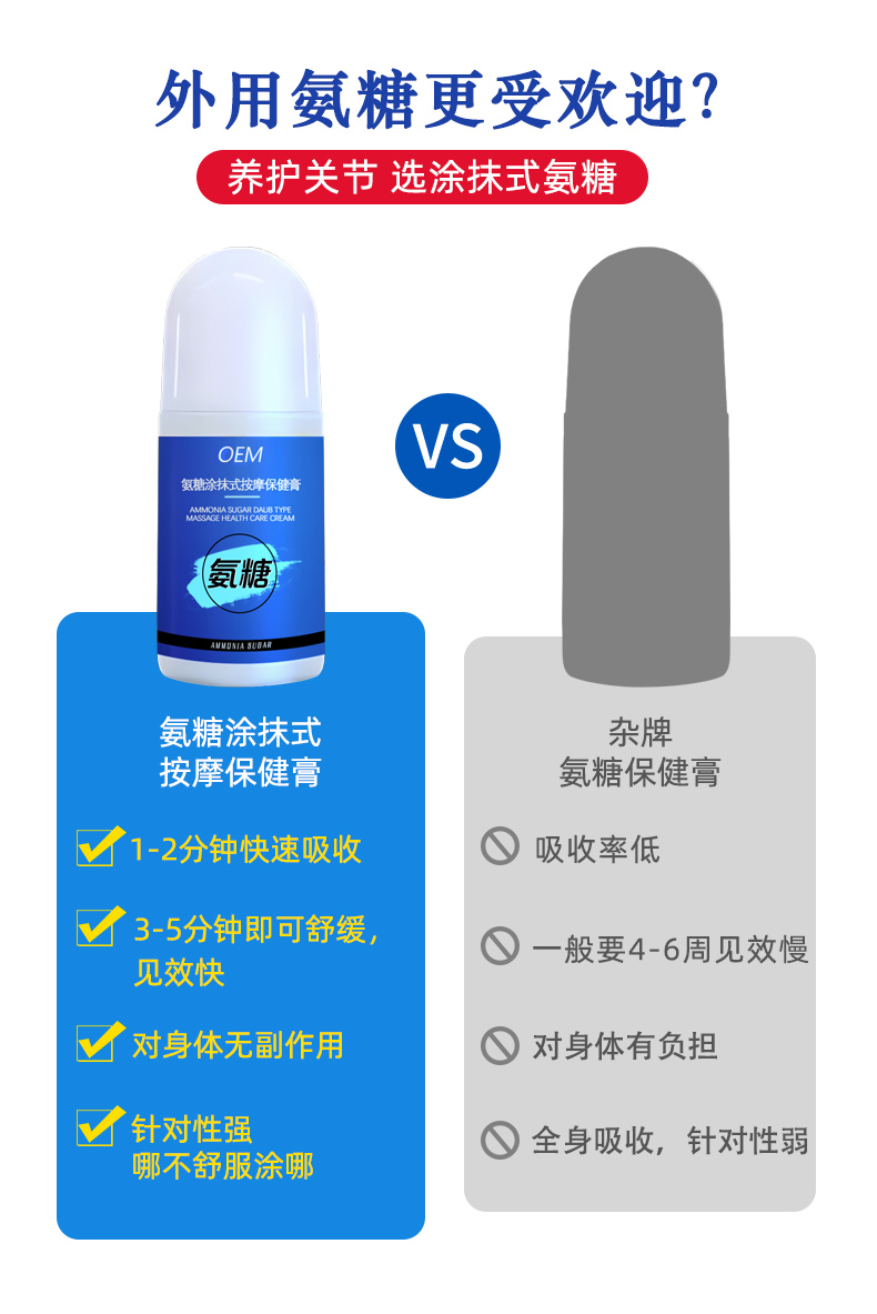 氨糖涂抹式按摩保健膏